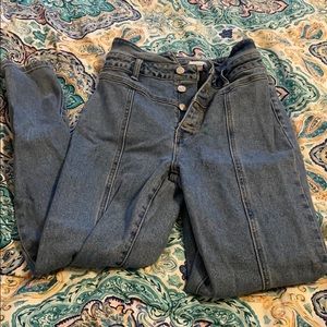 Forever 21 pleated jeans